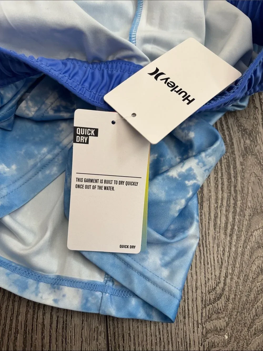 Hurley girls Blue Tie-Dye swim Shorts